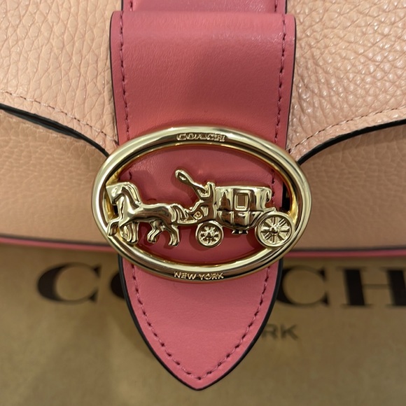 Coach Georgie Shoulder Bag In Colorblock - Picture 7 of 10